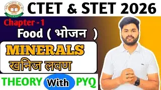 Minerals ( खनिज लवण  ) | CTET Science PYQs & Concepts | CTET Science preparation | CTET &  STET 2026