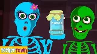 Skeleton Skeleton Yes Papa! | Spooky Skeleton Halloween Songs By Teehee Town