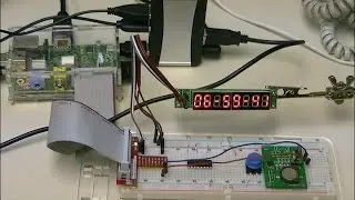 Raspberry Pi Python RTC с драйвером дисплея MAX7219