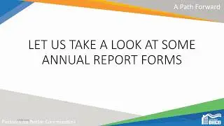 Guide to completing 2021-2022 Annual Reporting