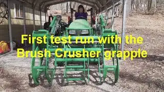 First Test of the Brush Crusher - did we assemble it correctly? March 27, 2021