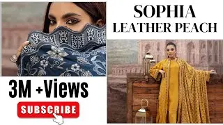 New Winter Collection Riaz Arts I  SOPHIA BY RIAZ ARTS I  EMBROIDERY PEACH LEATHER SHAWL  I #riaz