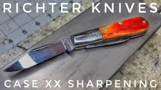 Ножи Richter 247 | Заточка винтажного ножа Case XX Barlow
