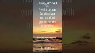 Daily words #godislove #loveuponjesus #faithtalk #morningprayer #@ItAllAboutJesus