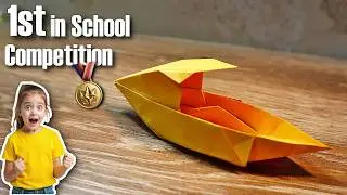 How to Make a Paper Speedboat