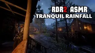 Tranquil Rainfall in Strawberry &ndash; Cozy Town & Waterfall Sounds | RDR2 ASMR Ambience