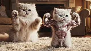 Bodybuilder Cat Just Found a Magical Egg! 🤯✨