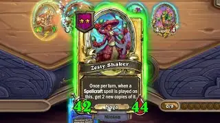 Queen Azshara and Nagas with gold Zesty Shaker