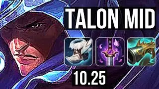 TALON vs SERAPHINE (MID) | 7/1/7, 900+ games, 1.3M mastery | NA Diamond | v10.25