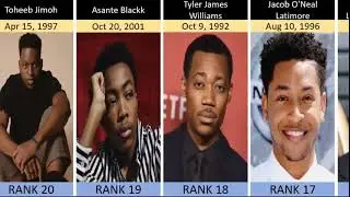 Top 50 most popular young black actors
