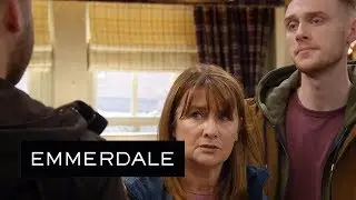 Emmerdale - Aaron's Threatening Behaviour Towards Wendy Makes Her More Determined to Stay