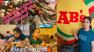 AB's barbecue (absolute barbecue) in dubai😋😋//BBQ//lunch//  bur dubai // unlimited buffet
