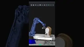 ADVANCE 6 AXIS MILL ROBOT #robot#robotics#millingmachines #cadcam #statue#manufacturing #cnc #lathe