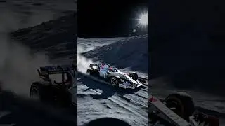 Formula F1 on the moon #trending #moon #formula1 #shorts #tiktok #shortvideo #journey #animation #ai