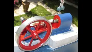 solenoid engine, vintage model motor for toy workshop and steam plant