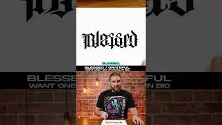 [Ep. 1699] Blessed & Grateful Tattoo Design Idea #shorts #tattoo