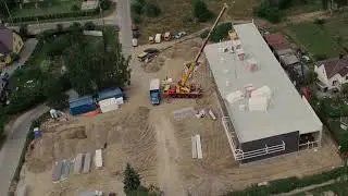Prekybos centro Skaidiškėse statybos eiga.