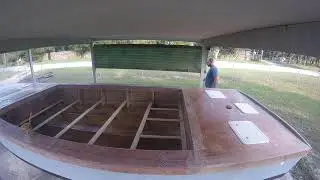 Bateau XF20 Boat Build Part 31 Gluing Down The Floor Supports