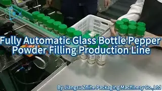 Fully Automatic Glass Bottle Pepper Powder Filling Line By Jiangsu Zhihe Packaging Machinery Co.,Ltd