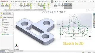 SOLIDWORKS Practice Drawing Tutorial ✅ | Step-by-Step Part Modeling for Beginners