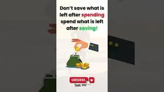 Save First, Spend Later 💰 | Finance Motivation #shorts