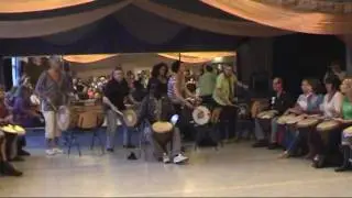 Afrokick 2009 djembe groep2
