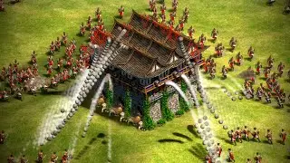 Machine Gun Bombard Towers Hold Karambit Warriors Swarm | AoE II: Definitive Edition