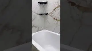 КЕРАМОГРАНИТ MARAZZI  ITALY 60 120 В ВАННУ И ВСТРОЕННАЯ САНТЕХНИКА BOSSINI