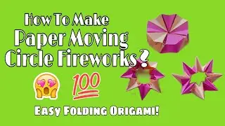 DIY How to Make Paper Moving Circle Fireworks? Easy Origami | Sizzy Easy Art