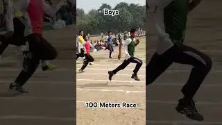 Boys 100 Meters Race Sports Day 2024 Rishikul Vidyapeeth School Sonipat #students #race #sprinter