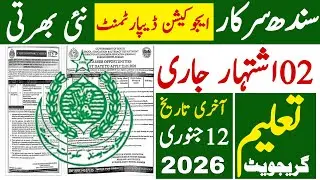 Sindh Goverment Education Department Latest Jobs 2026 | Sindh Goverment job | Technical Job Info 1.0