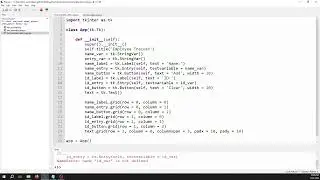 Object Oriented Approach to Tkinter Applications
