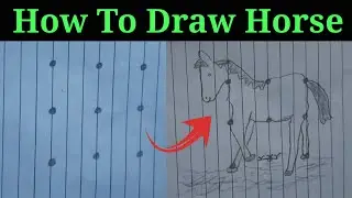 How to Draw horse With Pencil very easy step | How to Draw a Horse 🐴 Horse Drawing Easy