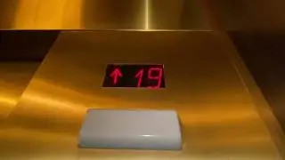 Stunning Gold Schindler 6400 traction elevators @ Ritz-Carlton Downtown Atlanta