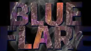 blueflare text matt particle bg line