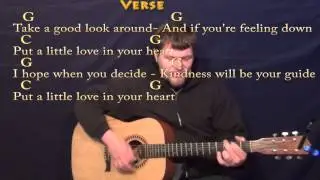Put A Little Love In Your Heart - Strum Guitar Cover Lesson in G with Chords/Lyrics