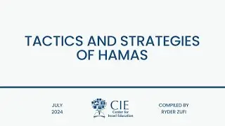 Tactics and Strategies of Hamas