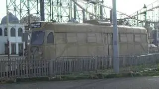 BRUSH RAILCAR TRAM  290 ON DISPLAY AT  BLACKPOOL SOUTH SHORE 271013