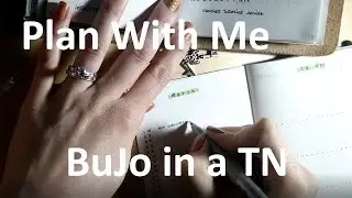 Plan with me March 2017, Traveler's Notebook BuJo