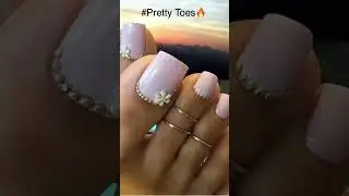 Laid up relaxing #prettynails #toenaildesigns #nailart #prettytoes #toering #feet #toes #viralshorts