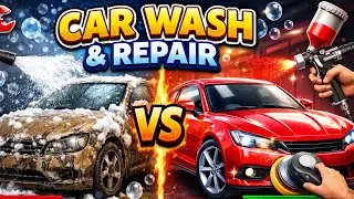 satisfying car wash & repair - gameplay walkthrough part 1