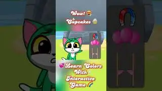 Pink or Green Cupcakes? 🧁 Fun Color Learning Game for Kids 😻 Purr Purr