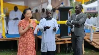 HE May Arati during the opening of The New St Ambrose Kabeo Catholic parish 