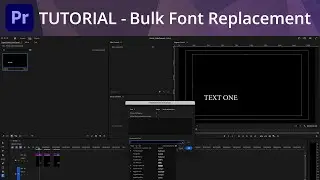 Premiere Pro Tutorial - Bulk Font Replacement