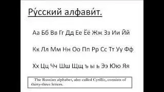 Учите русский язык онлайн бесплатно: урок 1. Русский алфавит.