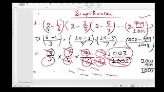 Math- simplification 1st class school s.i , upper primary , wbcs , group- c d