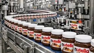 How Nutella is Made: Step-by-Step Hazelnut Chocolate Spread Process!