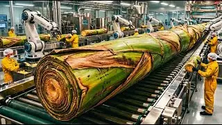 Inside The Largest High-Tech Banana Stem Factory: From Waste to Fabric (A-Z Process)