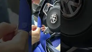 DIY Your Steering Wheel Cover for Volkswagen Golf #steeringwheelcover #volkswagen #golf #handsewing