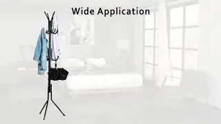 LEOPAX Coat Rack Coat Tree Hat Hanger Holder 11 Hooks for Jacket Umbrella Tree Stand with Base Metal